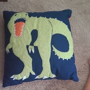 Dinosaur Appliqué Pillow
